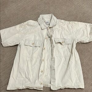 BDG Cream Casual Button Down Shirt